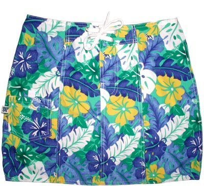 "Mother Lode" Original Style Board Skirt (Blue) - Board Shorts World Outlet