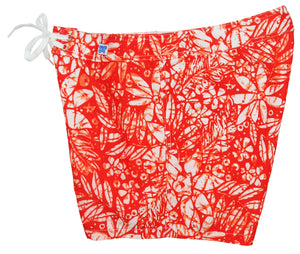 "Palisades" Girls Board (Swim) Shorts (Red) - Board Shorts World Outlet