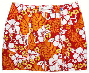 "Pina Colada" Original Style Board Skirt (Fire) - Board Shorts World Outlet