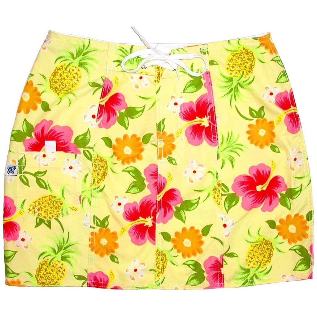 "Sangria" Original Style Board Skirt (Yellow) - Board Shorts World Outlet