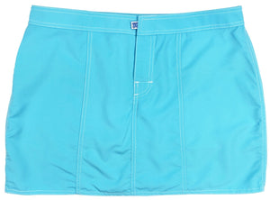 Solid Aqua Hipster Board Skirt - Board Shorts World Outlet