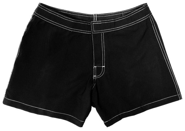 Solid Grizzo Brand 5" Womens Back Pocket Board Shorts (Black, Chocolate, Mesa Red, Navy, or Olive) - Board Shorts World Outlet