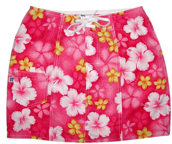 "Spin Cycle" Original Style Board Skirt (Pink) - Board Shorts World Outlet