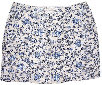 "Stage Coast" 100% Cotton Original Style Board Skirt (White) - Board Shorts World Outlet