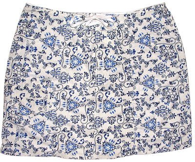"Stage Coast" 100% Cotton Original Style Board Skirt (White) - Board Shorts World Outlet