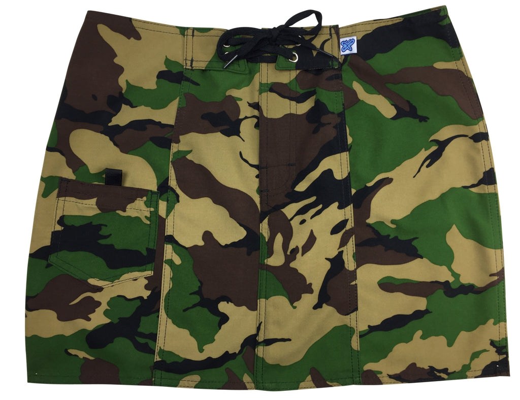 "Stealth Fanatic" Camo Original Style Board Skirt (Traditional) - Board Shorts World Outlet