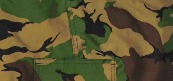 "Stealth Fanatic" Camo (Traditional) Double Cargo Pocket Board Shorts - Board Shorts World Outlet
