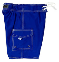 Toddlers Solid Board Shorts (Royal Blue) - Board Shorts World Outlet