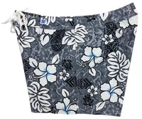 "Tribal Council" Girls Board (Swim) Shorts (Charcoal) - Board Shorts World Outlet