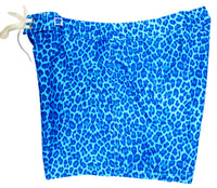 "Wild Weekend" Cheetah Print 5" Womens Back Pocket Board Shorts (Blue) - Board Shorts World Outlet